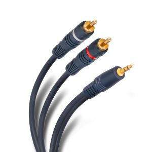 Cable plug 3,5 mm a 2 plug RCA de 3,6 m