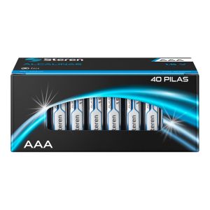 Paquete de 40 pilas alcalinas "AAA"
