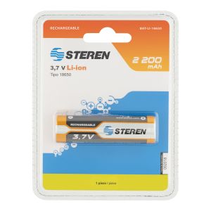 Batería recargable Li-ion 2200 mAh tipo 18650