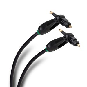 Cable Toslink / miniplug de fibra óptica de 2 m