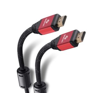 Cable HDMI 4K con filtros de ferrita y cable tipo cordón, de 10 m