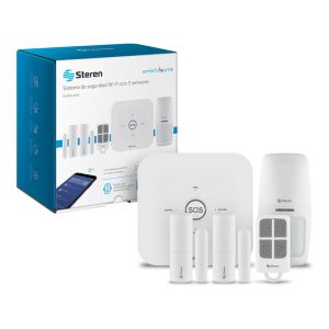 Sistema de seguridad Wi-Fi con alarma, 3 sensores y control remoto