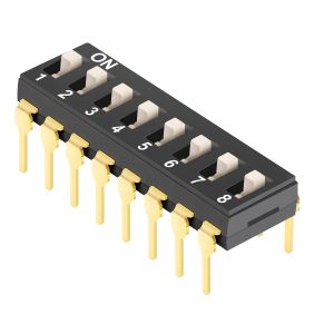 Switch deslizable (Dip Switch) de 8 interruptores tipo CI