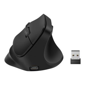 Mouse Bluetooth* / RF vertical multidispositivo con batería recargable 800 / 1200 / 1800 / 2400 DPI