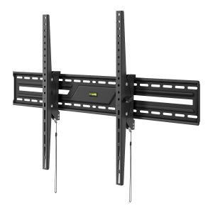 Soporte para pantallas de 43” a 100”, con ajuste de inclinación y cordones de fácil montaje / desmontaje