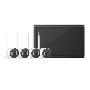 Sistema de seguridad CCTV con NVR de 8 canales, 4 cámaras Wi-Fi y monitoreo por Internet