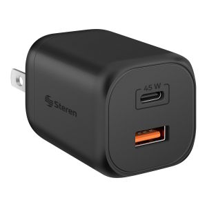 Cargador GaN USB C PD 45 W / USB QC 18 W