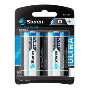 Paquete de 2 pilas alcalinas Ultra “D”