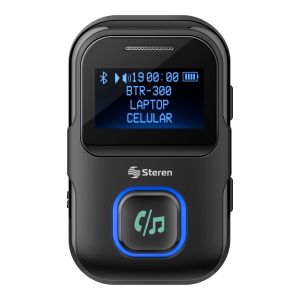 Receptor de audio Bluetooth* y manos libres con batería recargable para 2 dispositivos