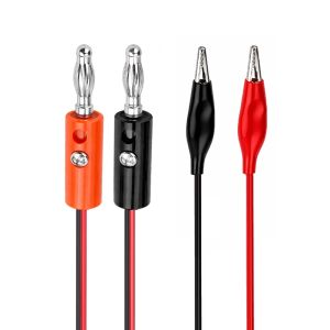 Cables plug banana a caimán