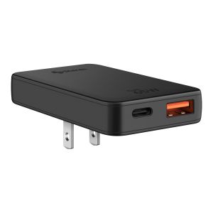 Cargador GaN USB C PD 65 W / USB QC 27 W, con adaptador de clavija europea