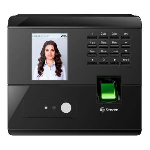 Reloj checador con reconocimiento facial y huella digital, por red