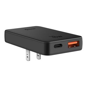 Cargador GaN USB C PD 45 W / USB QC 18 W, con adaptador de clavija europea