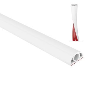 Canaleta flexible de PVC, de 3 m